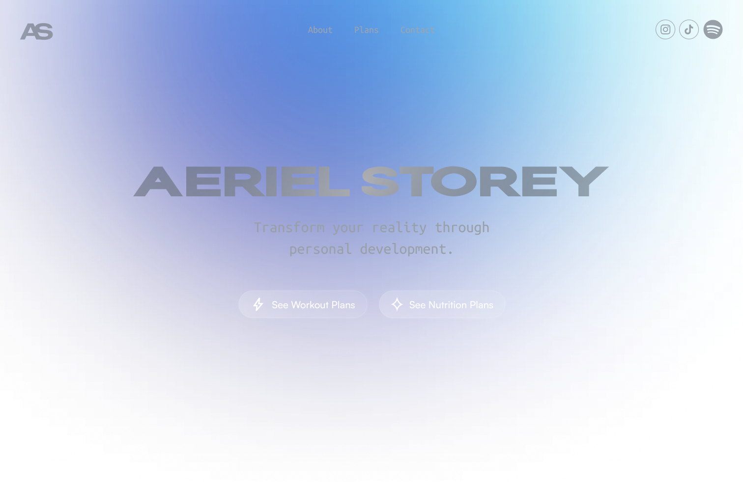 Aeriel Storey website hero